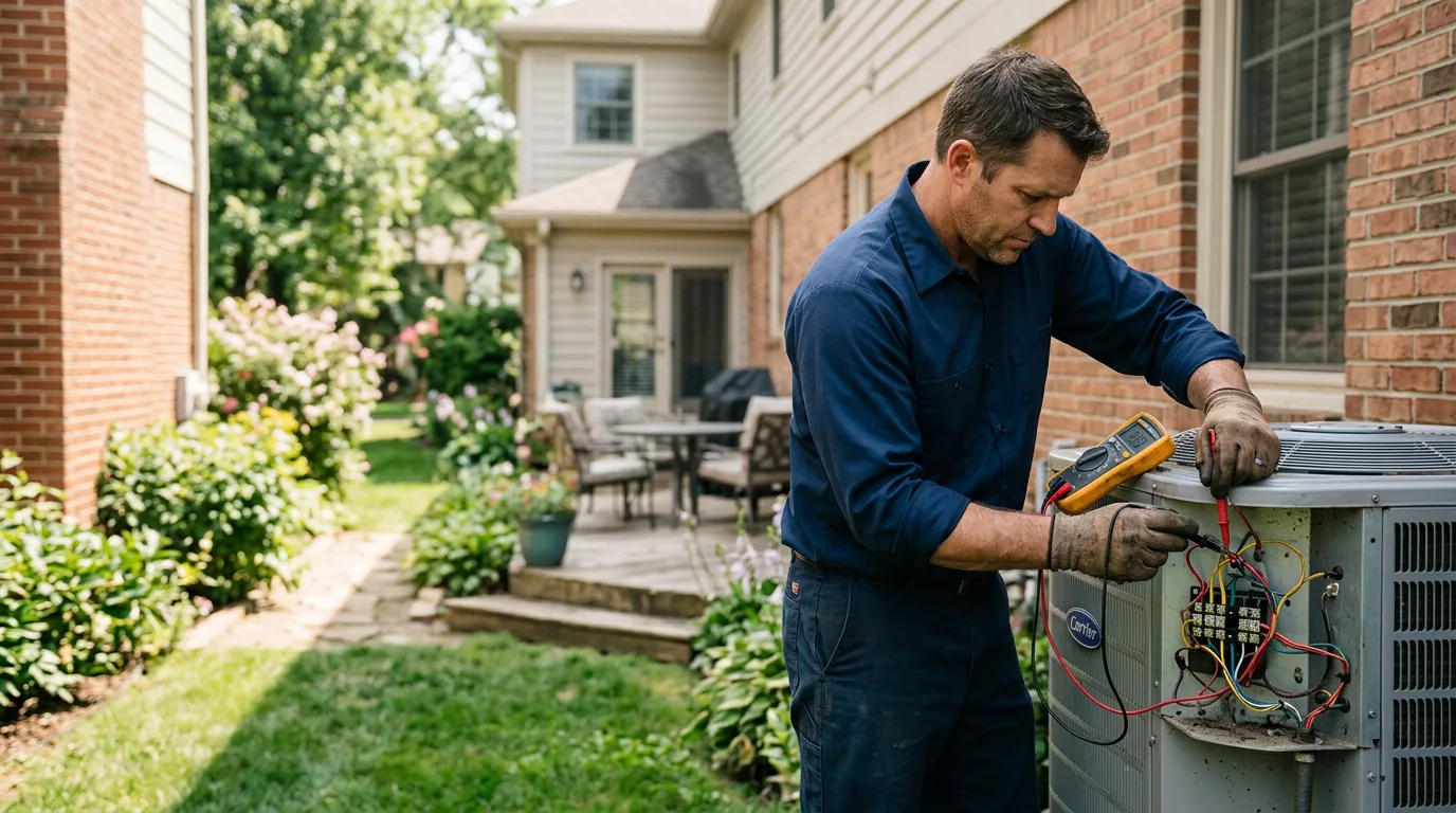 HVAC technician working near Bainbridge Island, WA